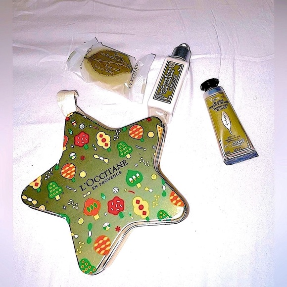 NEW/GREAT GIFT L’Occitane 3-Piece Gift Set In Christmas Star Tin - Picture 3 of 6
